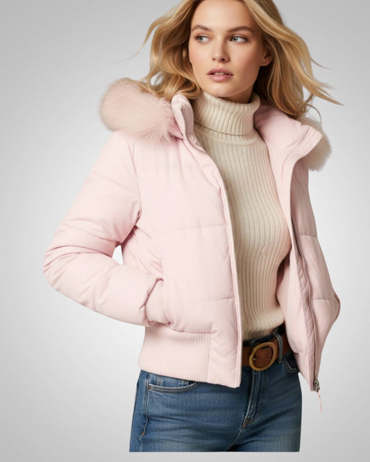 Irene | Damen Kurze Gesteppte Winter Parka Jacke