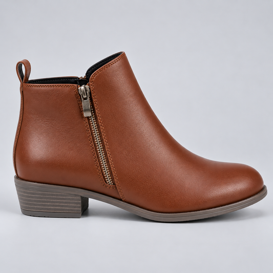 Giulia | Damen Klassische Stiefeletten mit seitlichem Reissverschluss