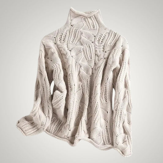 Romy | Damen Grobgestrickter Kuscheliger Strickpullover