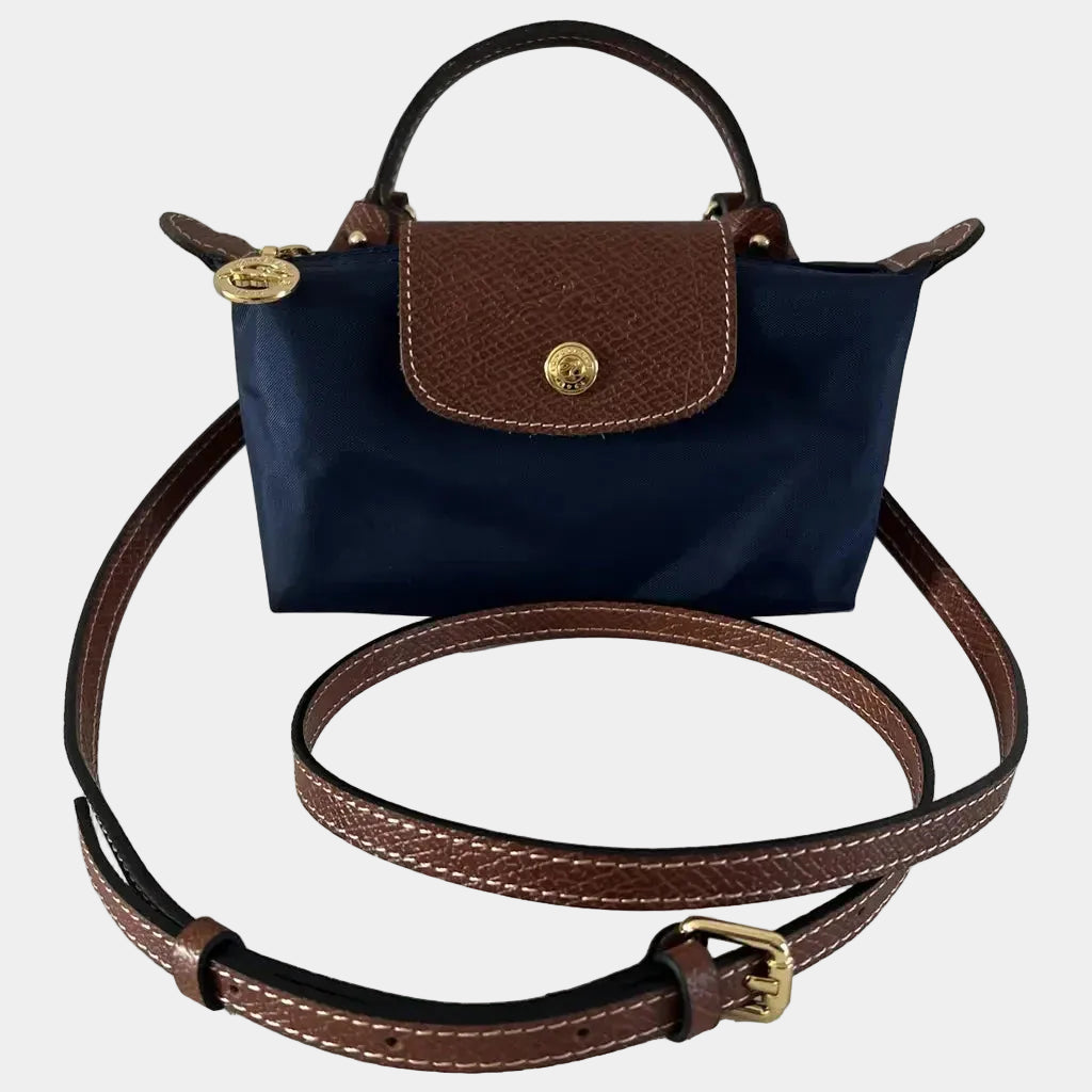 Carolina | Damen Stilvolle Minihandtasche mit Henkel und Trageriemen