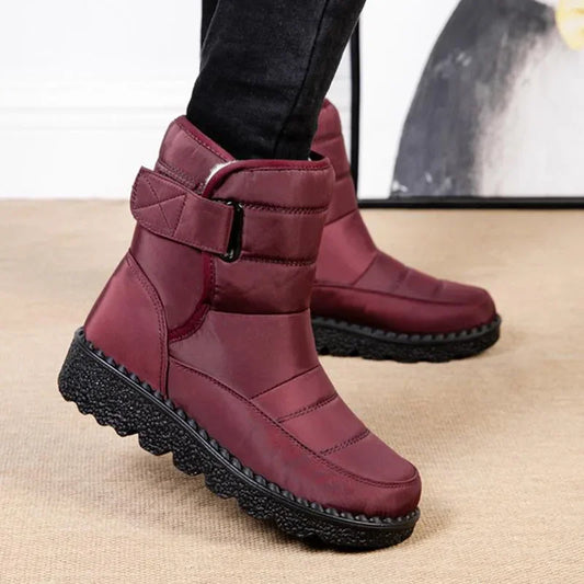 Marlene | Damen Gefütterte Wasserdichte Stiefeletten mit Front Reissverschluss