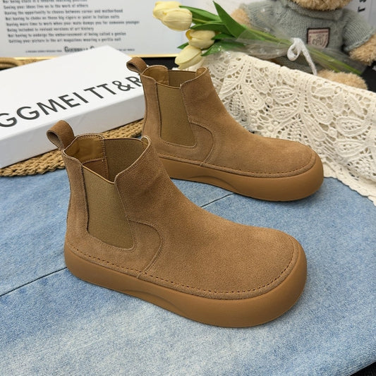 Valeria | Damen Rutschfeste Chelsea Stiefel mit Plateausohle