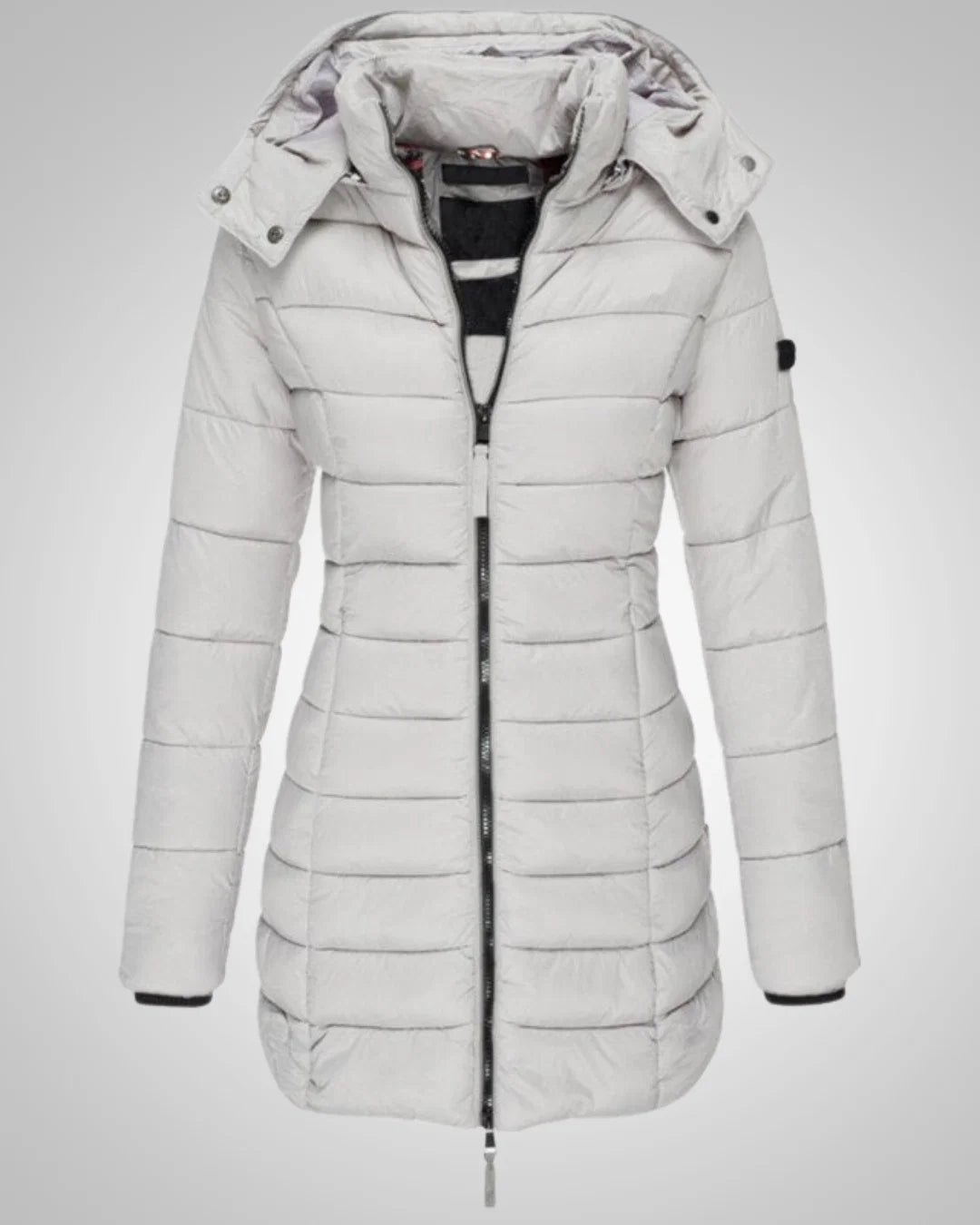 Serena | Damen Tailliertes Winter Daunenparka mit Kapuze