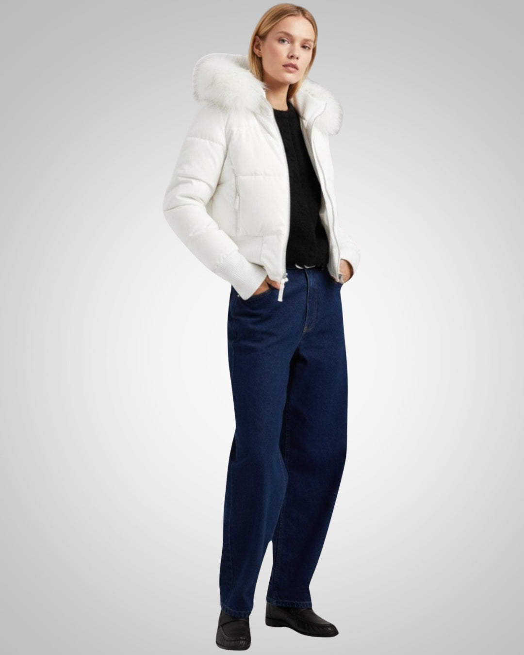 Irene | Damen Kurze Gesteppte Winter Parka Jacke