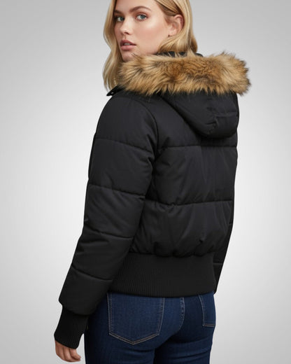 Irene | Damen Kurze Gesteppte Winter Parka Jacke