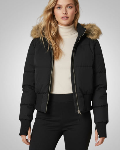 Irene | Damen Kurze Gesteppte Winter Parka Jacke