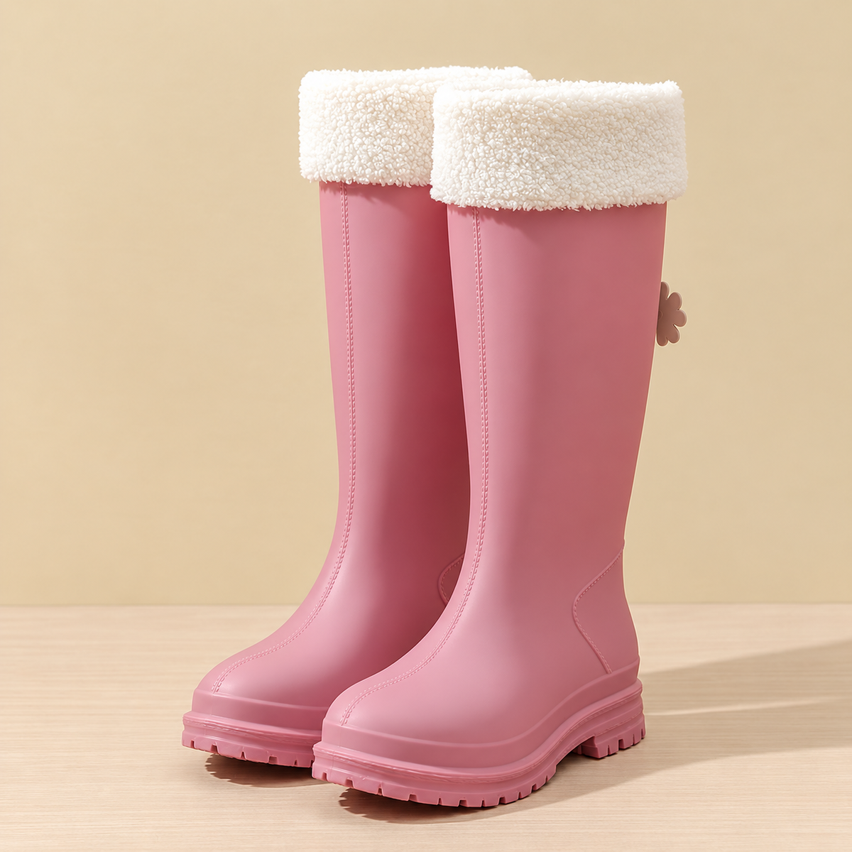 Jana | Damen Wasserdichte Fleecegefütterte Regenstiefel Kniehoch