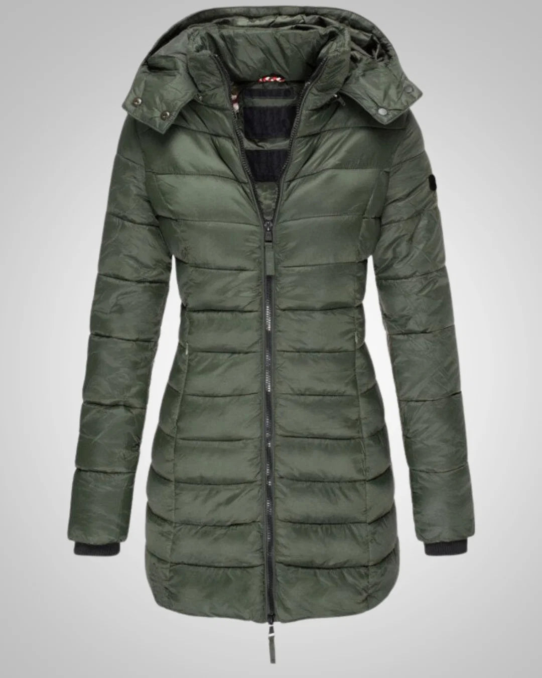 Serena | Damen Tailliertes Winter Daunenparka mit Kapuze