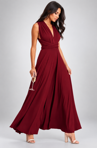 Miriam | Damen Wandelbares Rückenfreies Abend Maxikleid