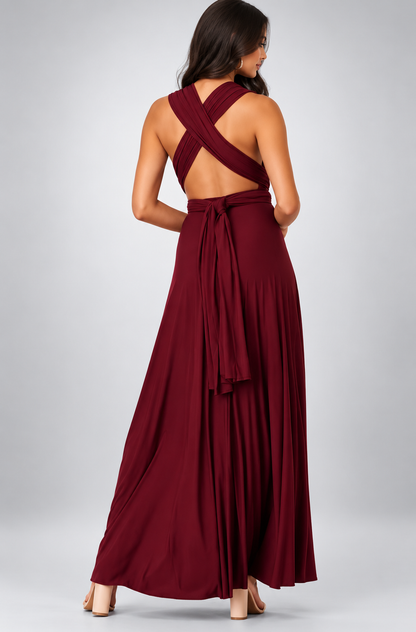 Miriam | Damen Wandelbares Rückenfreies Abend Maxikleid