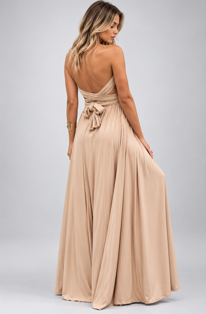 Miriam | Damen Wandelbares Rückenfreies Abend Maxikleid