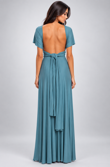 Miriam | Damen Wandelbares Rückenfreies Abend Maxikleid