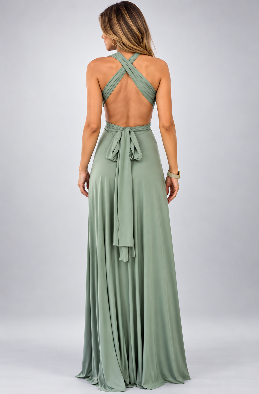 Miriam | Damen Wandelbares Rückenfreies Abend Maxikleid
