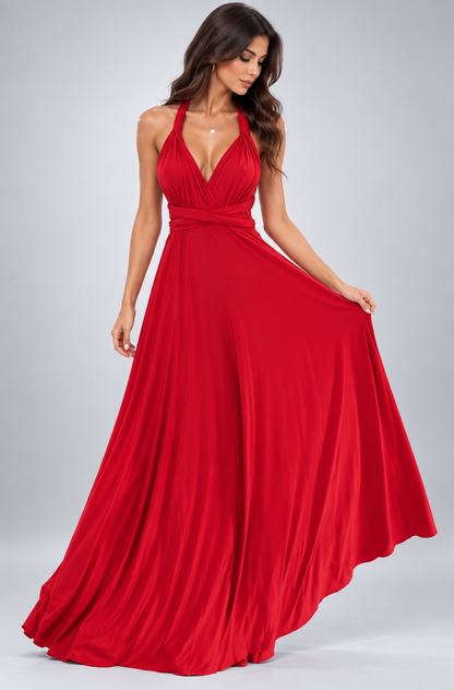 Miriam | Damen Wandelbares Rückenfreies Abend Maxikleid