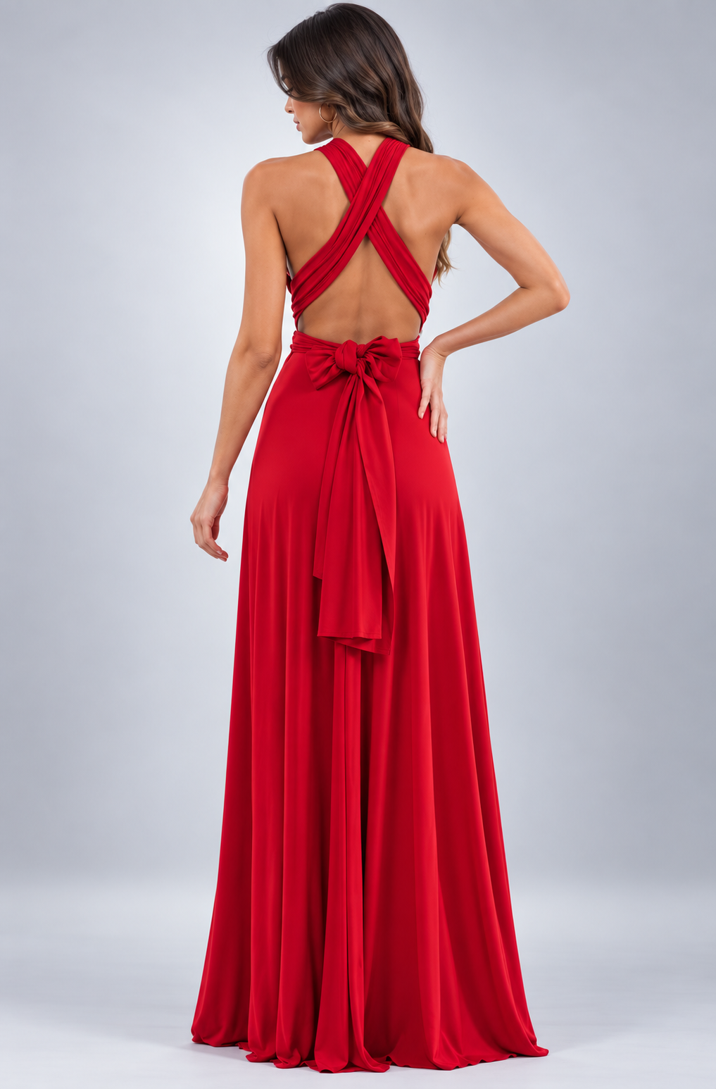Miriam | Damen Wandelbares Rückenfreies Abend Maxikleid