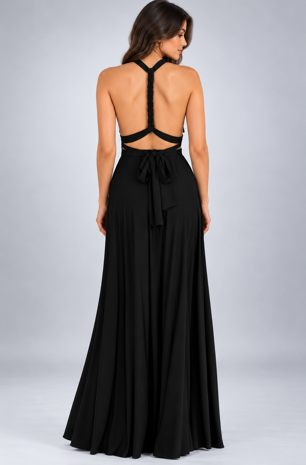 Miriam | Damen Wandelbares Rückenfreies Abend Maxikleid