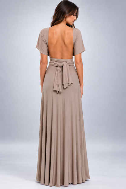 Miriam | Damen Wandelbares Rückenfreies Abend Maxikleid