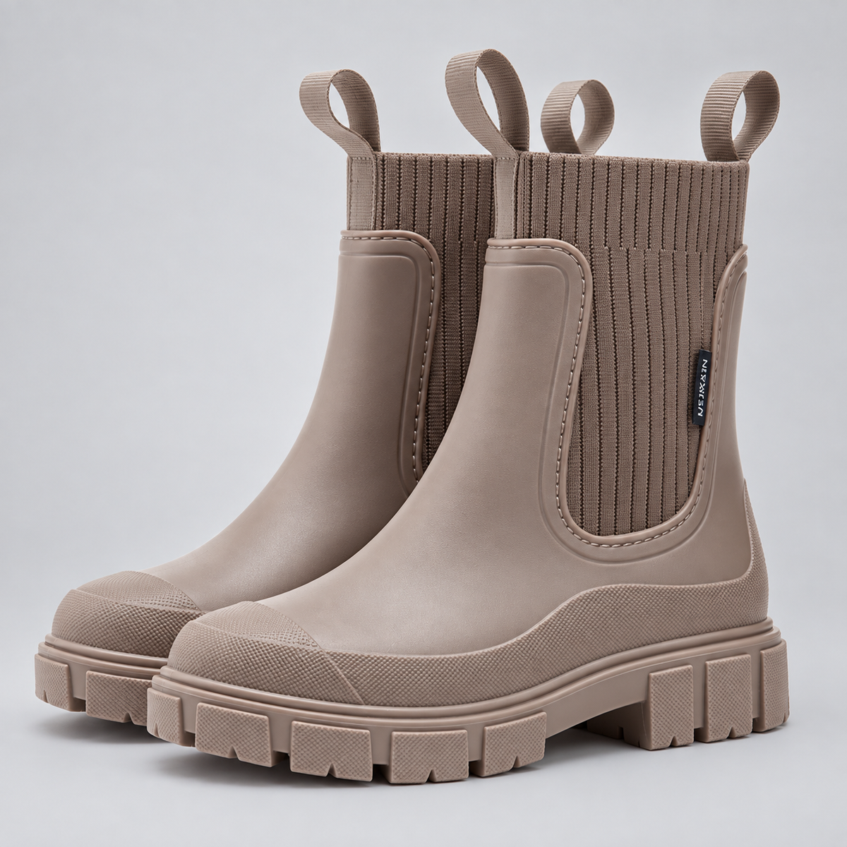 Charlotte | Damen Wasserdichte Regenstiefel mit grober Sohle