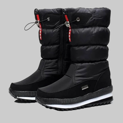Leni | Damen Wasserdichte Puffer Schneestiefel mit Reissverschluss