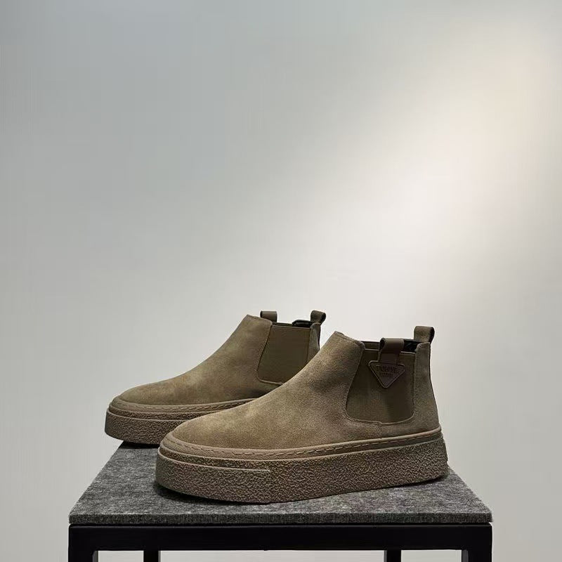 Antonia | Damen Grosse Chelsea Stiefel mit Plateausohle