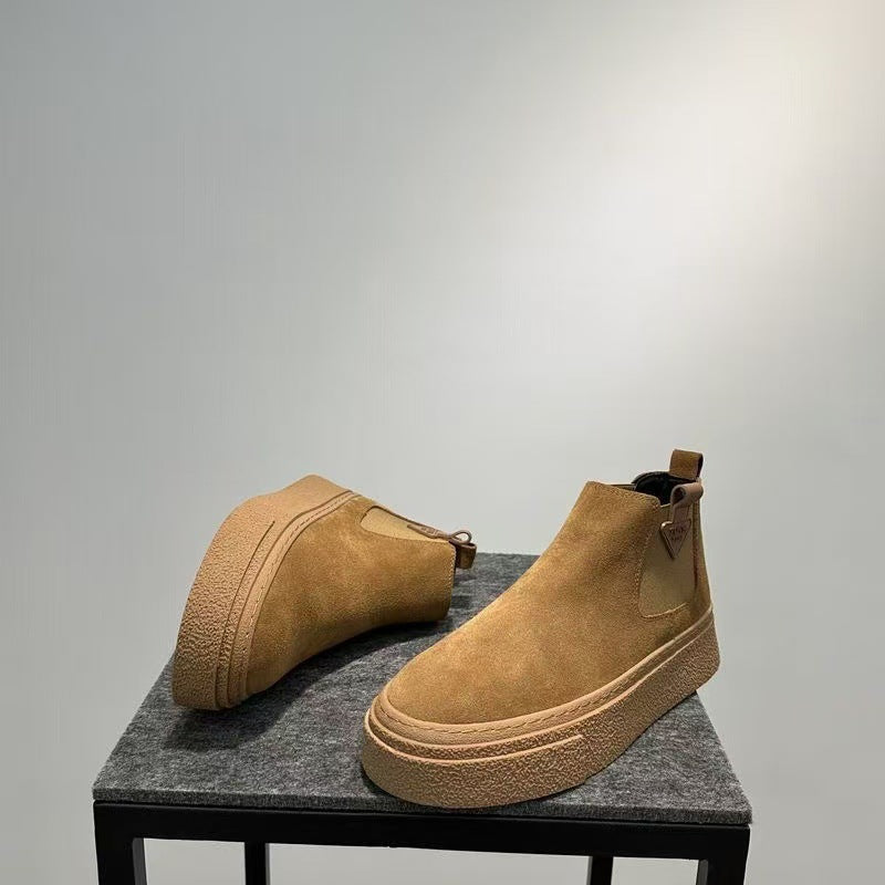 Antonia | Damen Grosse Chelsea Stiefel mit Plateausohle