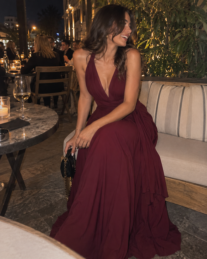 Miriam | Damen Wandelbares Rückenfreies Abend Maxikleid
