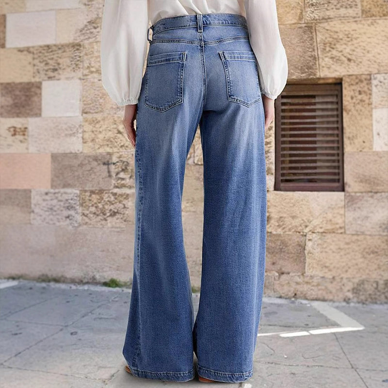 Geraldine | Damen Lässige Jeans mit Baggy Passform