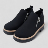Ina | Damen Kurze Stiefel mit Reissverschluss und Profilsohle