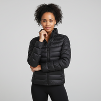 Karina | Damen Leichte Taillierte Pufferjacke mit Stehkragen