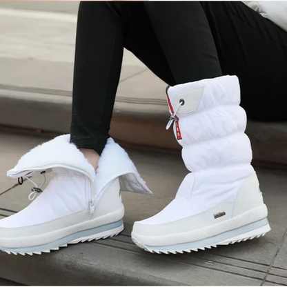 Leni | Damen Wasserdichte Puffer Schneestiefel mit Reissverschluss