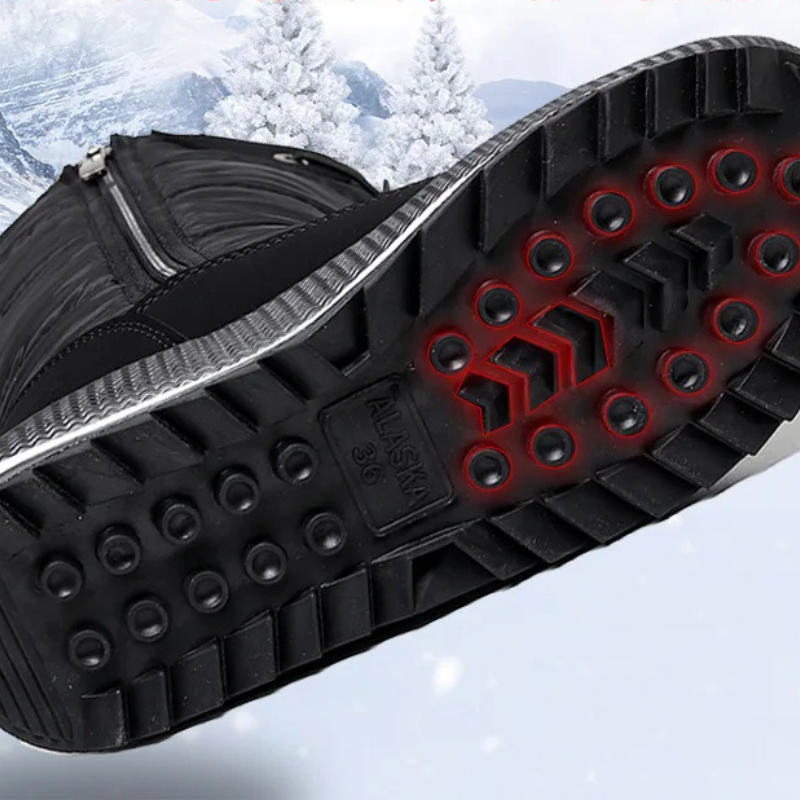 Leni | Damen Wasserdichte Puffer Schneestiefel mit Reissverschluss