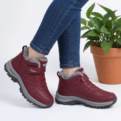 Linda | Damen Bequeme Gefütterte Winterstiefel