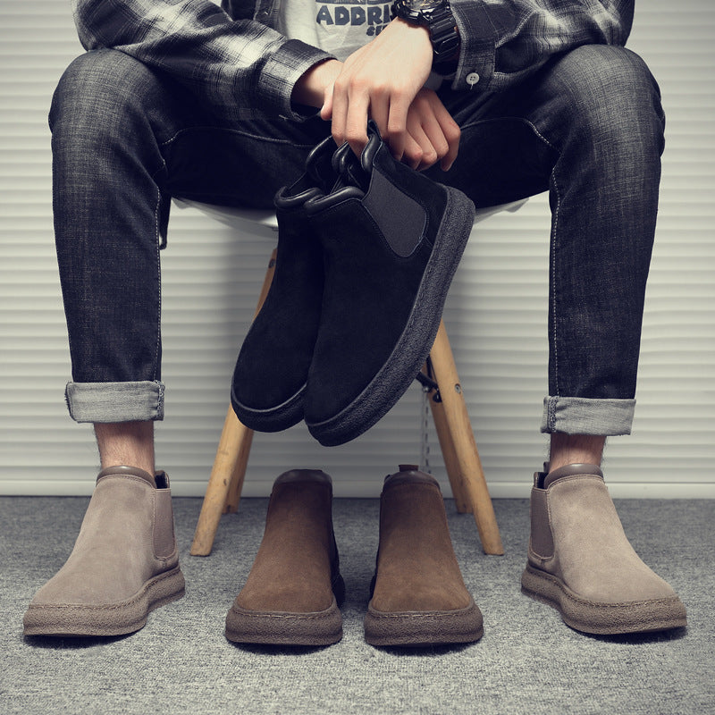 Lukas | Herren Klassische Wildleder Chelsea Stiefel
