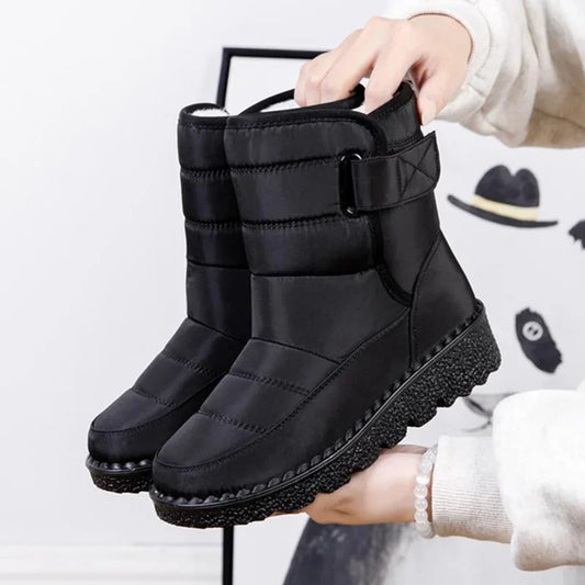 Marlene | Damen Gefütterte Wasserdichte Stiefeletten mit Front Reissverschluss