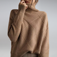 Marlene | Damen Gestrickter Rollkragenpullover