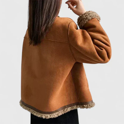 Mona | Damen Elegante Jacke mit Wollfutter Tailliert