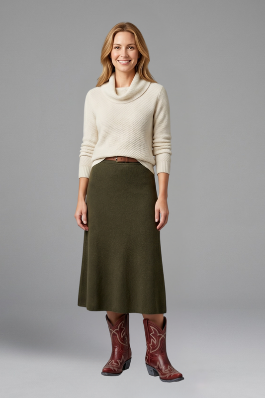 Ramona | Damen Bestickte Stiefel im Western-Stil
