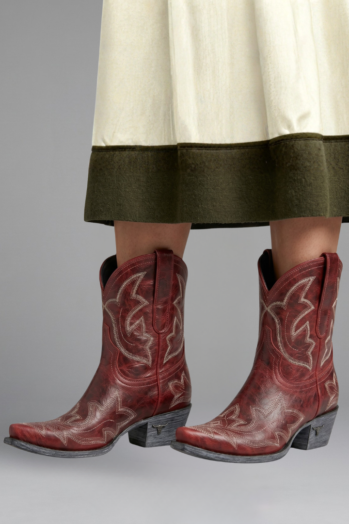 Ramona | Damen Bestickte Stiefel im Western-Stil