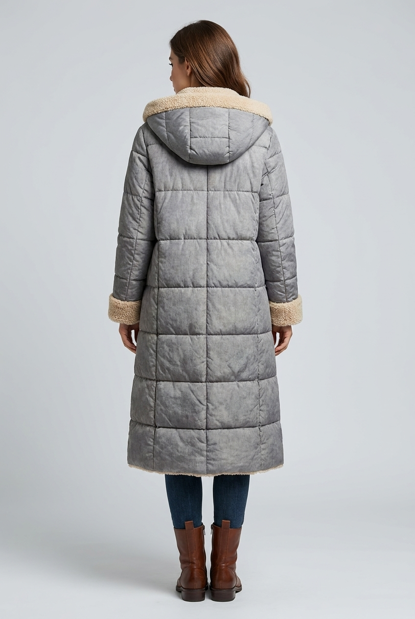 Harper | Damen Langer Winterjacke mit Kapuze