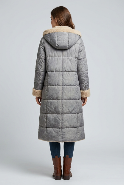 Harper | Damen Langer Winterjacke mit Kapuze