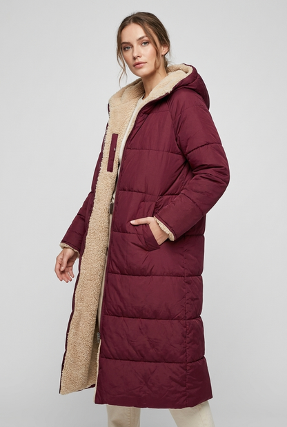 Harper | Damen Langer Winterjacke mit Kapuze