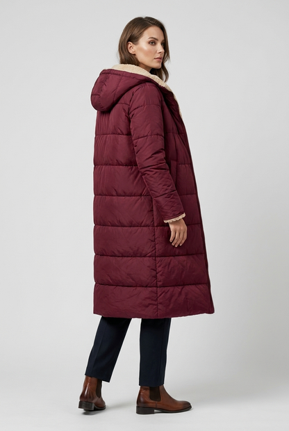 Harper | Damen Langer Winterjacke mit Kapuze