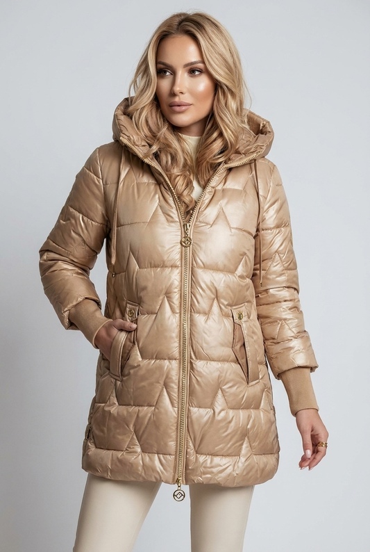 Olivia | Damen Langer Winter Daunenjacke