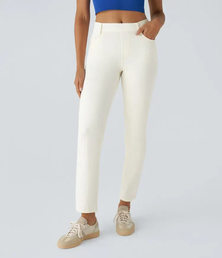 Yara | Damen Bequeme Stretch Jeans gerade geschnitten