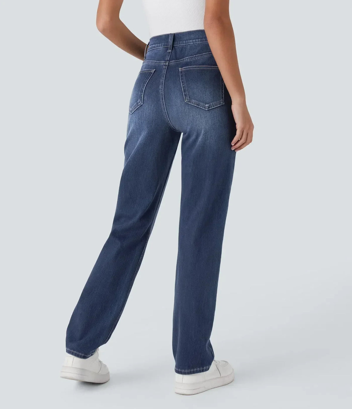 Yara | Damen Bequeme Stretch Jeans gerade geschnitten