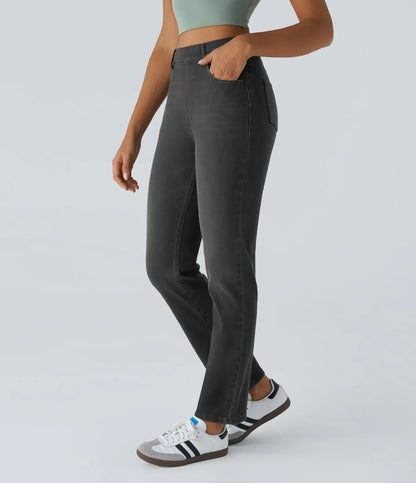 Yara | Damen Bequeme Stretch Jeans gerade geschnitten