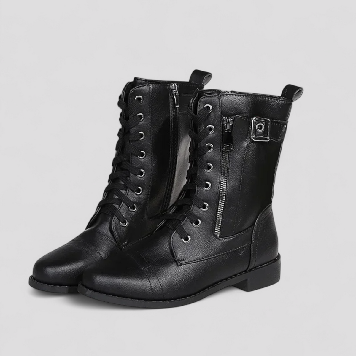 Zoe | Damen Geschnürte Stiefel mit Reissverschluss